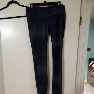 Athleta M tall black heathered leggings yoga